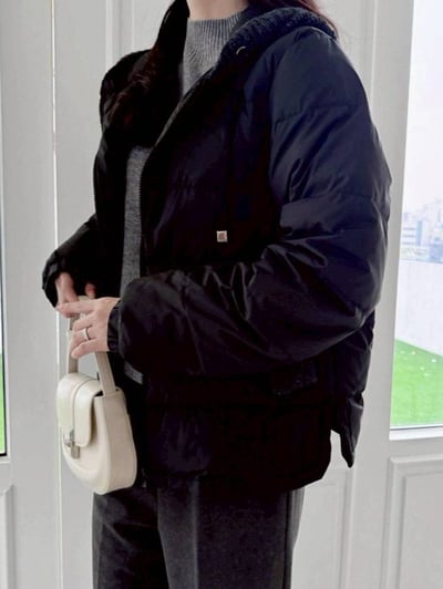 【SALE商品】針織連帽輕羽絨外套*2色 KB017568