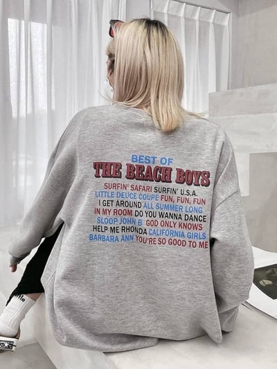 後背英文字母大學T*3色 KB6593