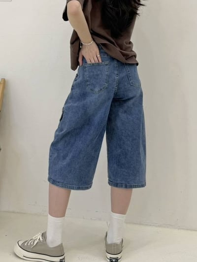 工裝七分彎刀褲*1色 J269985