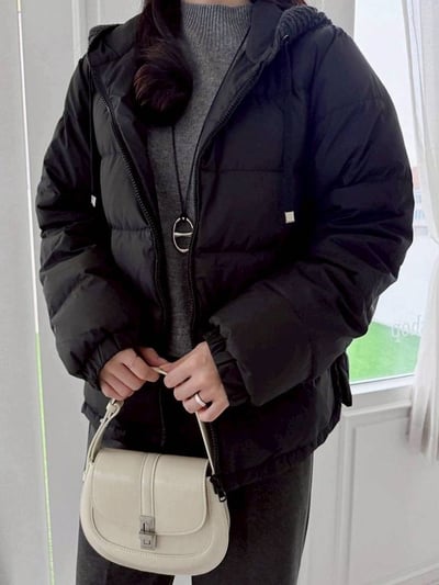 【SALE商品】針織連帽輕羽絨外套*2色 KB017569