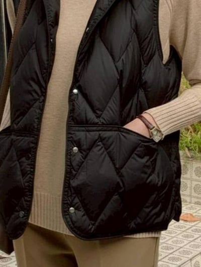 【SALE商品】輕羽絨連帽背心外套*4色 KB110564