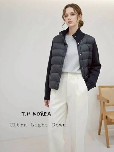 【SALE商品】TH羽絨拼接針織外套*4色 KB9125982