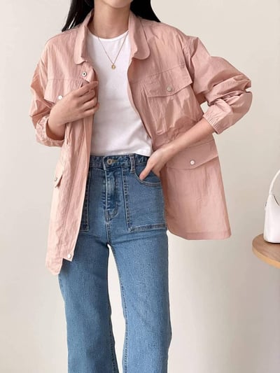 無重力防風收腰外套*3色 K989885