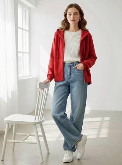 【SALE商品】針織連帽外套*5色 KB985594