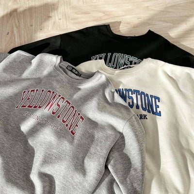 舒適配色英文字母大學T*3色 KB6594