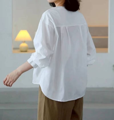 簡約俐落拼接抽繩上衣*3色 K082854