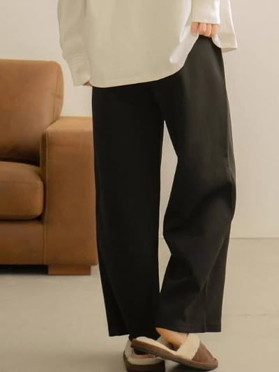 斜紋面小直筒西裝褲*1色 K750084