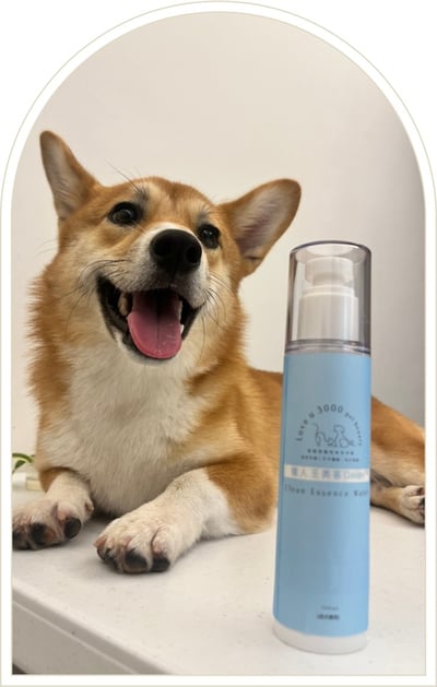 材料包成品說明-(方便免沖)天然乾洗順毛精華水100ml2