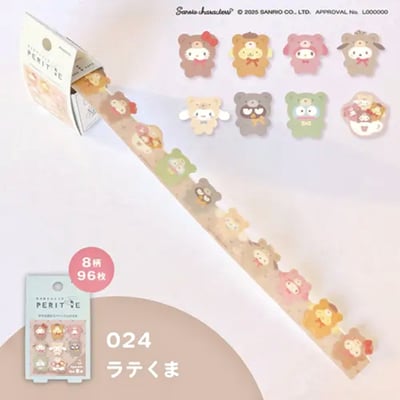 【Hello Kitty、大家族 現貨】日本直送｜日製 正版 三麗鷗 PERITTE系列 紙膠帶4