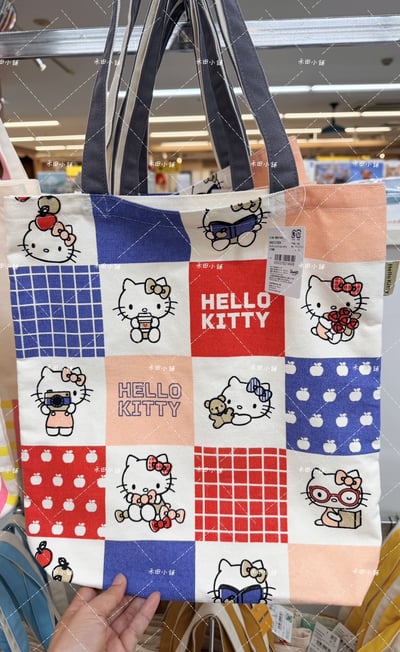 日本直送｜多色卡通手提帆布袋子1