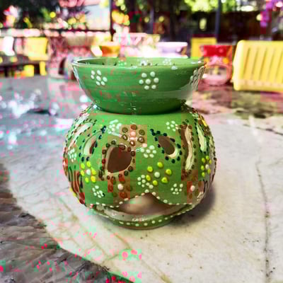 鄂圖曼手繪精油燈座3