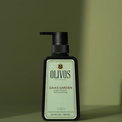OLIVOS牡丹玫瑰花園有機橄欖果油液態皂500ml1