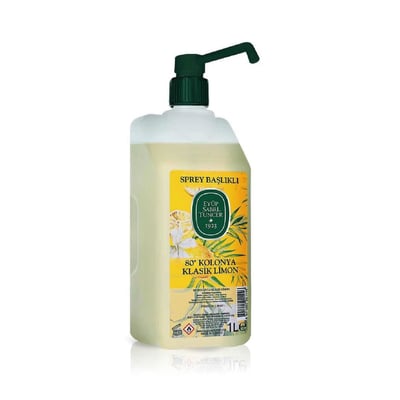 80度酒精噴霧 1L 百年經典檸檬香精油1