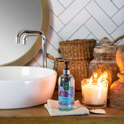 滿3送1 沁心藍海洋香氛 潔膚皂露2