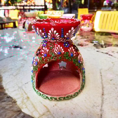 鄂圖曼手繪精油燈座6