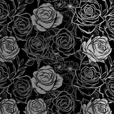 黑占-A3晶雕膜-玫瑰1