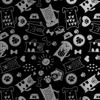 黑占-A3晶雕膜-悠閒狗1