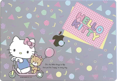 三麗鷗-彩繪晶雕筆電膜-凱蒂系列2