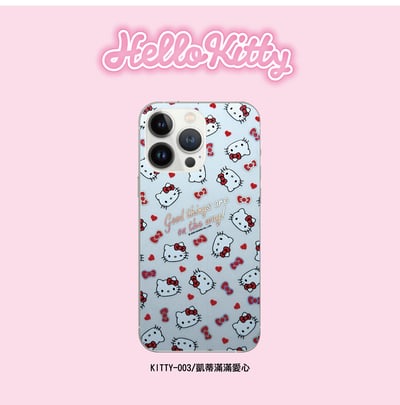 三麗鷗-鈦晶雕彩繪雷射流光膜-凱蒂系列3