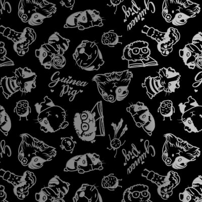 黑占-A3晶雕膜-天竺鼠1