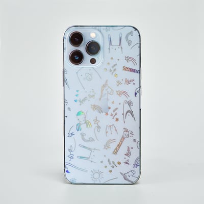 3D鈦晶雕流光膜-可愛插畫1