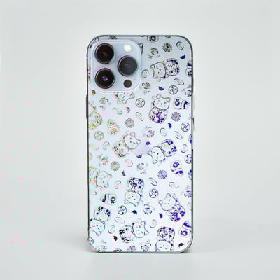 3D鈦晶雕流光膜-招財貓1