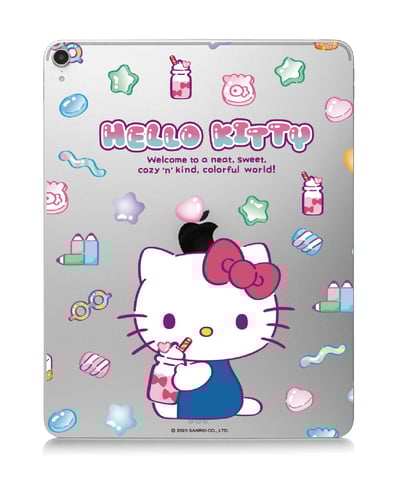 三麗鷗-彩繪晶雕平板膜-凱蒂系列5