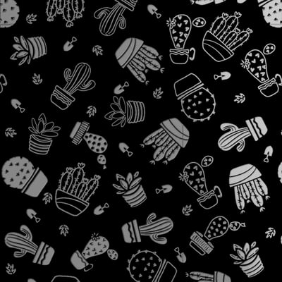 黑占-A3晶雕膜-多肉植物1