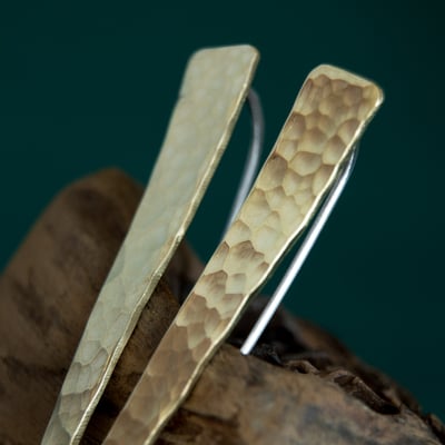 黃銅 煙霏耳飾3