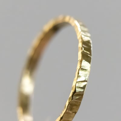 黃銅 鎚造戒指2