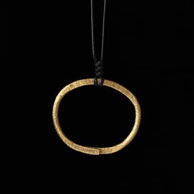 黃銅 斑駁項鍊7