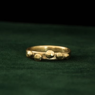 黃銅 落珠戒指2