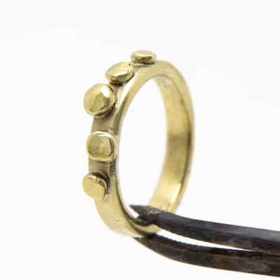 黃銅 落珠戒指6