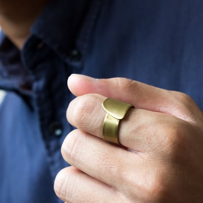 黃銅 圍繞戒指3