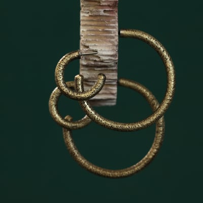 黃銅 斑駁耳飾6