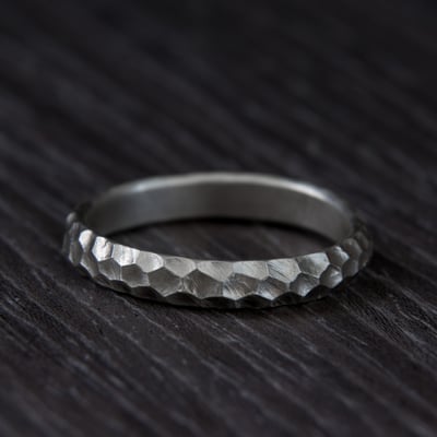 925銀 銀坑戒指9