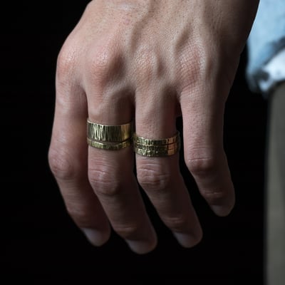 黃銅 鎚造戒指10