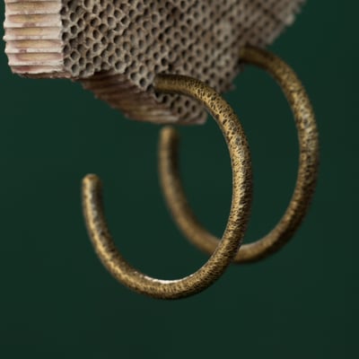 黃銅 斑駁耳飾2