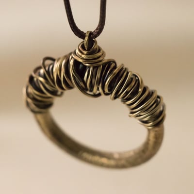 黃銅 纏繞項鍊4