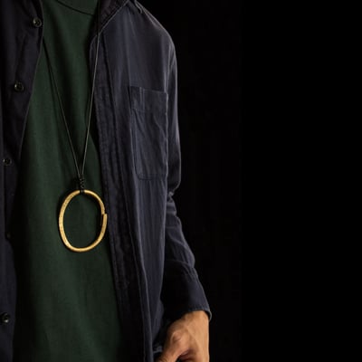 黃銅 斑駁項鍊2