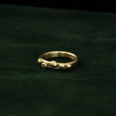 紅銅 落珠戒指13