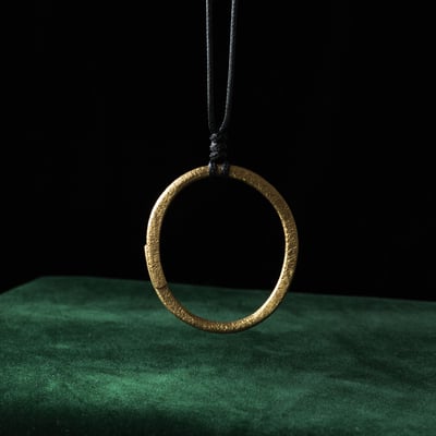 黃銅 斑駁項鍊1