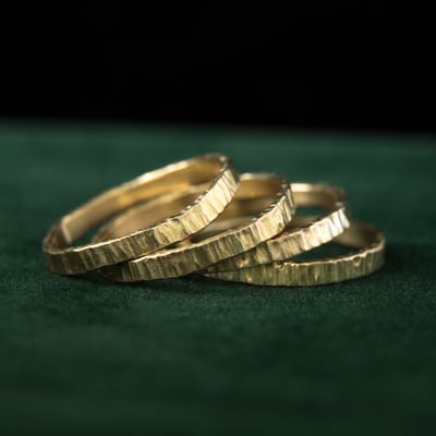 黃銅 鎚造戒指17