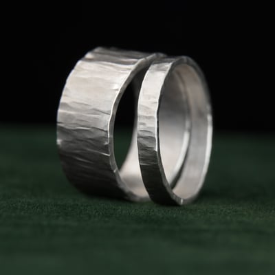 925銀 鎚造戒指2