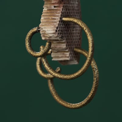 黃銅 斑駁耳飾8