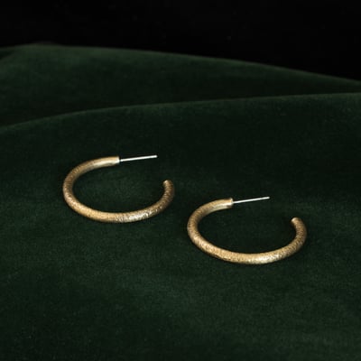 黃銅 斑駁耳飾3