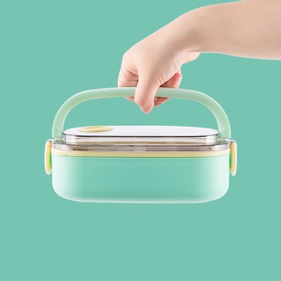 【HOUSUXI】不鏽鋼好提便當盒(附餐具)750ml7