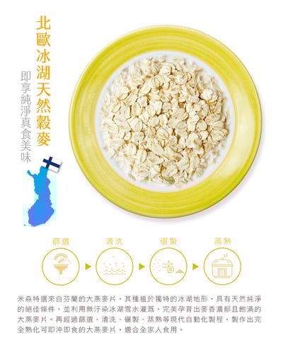 【米森】冰湖大燕麥片(500g/盒)*期限115.7.3*3