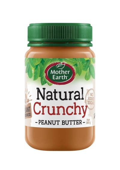 【Mother Earth】*期限115.9.30*紐西蘭無糖花生醬(顆粒)380g*開封後需冷藏*1