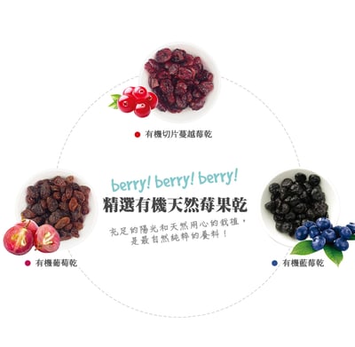 【米森】有機森林莓果乾(250g/包)3